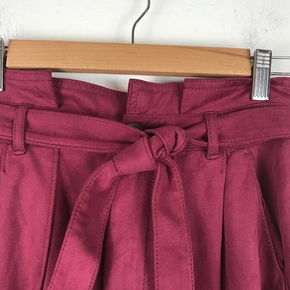 NWT Free People Nightfall Vegan Leather Pants in Queen Pomegranate Size 0 - Picture 5 of 12